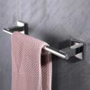 Hand Towel Bar 14", Suyar SUS304 Stainless Steel Shower Towel Holder, Bathroom Kitchen Closet Cabinet Washcloth Rack Wall Mounted, Polished Chrom