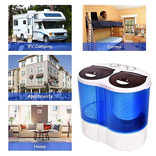 XIAOJUN Portable Compact Twin Tub Mini Washing Machine Condos Motor Homes RV's Camping Compact size Washing Machine