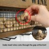 JACKCUBE Design Cork Storage Wall Mounted Wine Rack, Wood storage for wine cork, Bottle shelves for Display Party Living room, Kitchen Organizer