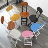 WALNUT Collapsible Dining Room Chairs Home Furniture Chairs For Kitchen Modern Simplicity Nordic Kitchen Stool Student Portable Stool (Color : G)