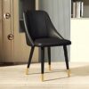 Kitchen Dining Room Furniture Chairs Dining Chairs Set Of 4,Pu Leather Apartment Living Room Side Chairs Carbon Steel Legs Kitchen Chairs Dining