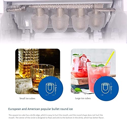 Ice Maker Machine Countertop Full Automatic Ce Cube Maker Machine Smart Button Control For Home Office Party And Bar