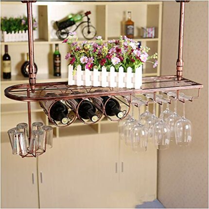 Stylish Simplicity Down Wine Rack Creative Display Stand Household Goblet Rack Multi-Function Storage Rack - Restaurant Kitchen Bar Decoration St