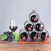 ZYZMH Countertop Wine Rack 6 Bottle Wine Storage Holder Stand Metal Tabletop Wine Organizer Rack Home Decor Bar Wine Cellar Wine rack