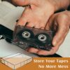 20 Pack Cassette Cases Clear Plastic Blank Cassette Tape Audio Cassette Individual Storage with Clear Tape for Blank Voice Recording Cassette Tap