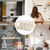 Liummrcy Folding Wooden CD Rack DVD Rack Book Rack CD Stand DVD Stand CD Storage Shelf,Wooden CD Rack Desktop Book Storage Shelf Stand 4 Sections