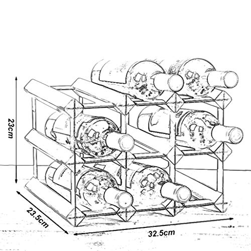 Wine Racks,Home Decoration European Wooden Lattice Easy to Clean Retro Champagne Rack