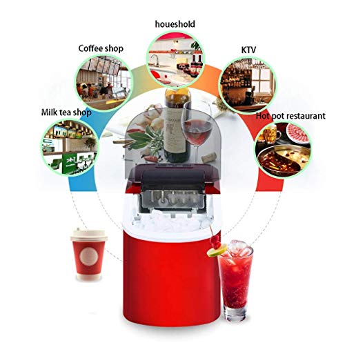 JJZXD Freestanding Commercial Ice Maker Machine - Makes Pounds Ice In 24 Hrs with Pounds Storage Homes and Offices
