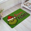 YZCZ Ewww, People Christmas Grinch Floor Rug Indoor/Front Door Mats Home Decor Machine Washable Rubber Non Slip Backing 29.5"(W) X 17.7"(L)