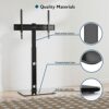 BONTEC TV Floor Stand for 30-70 inch LED LCD OLED Plasma Flat Curved TVs, Height Adjustable Tall TV Stand with Brackets up to 40kg, Max VESA 600x