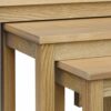 Vida Designs Oakridge Nest of Tables, Wood, Oak