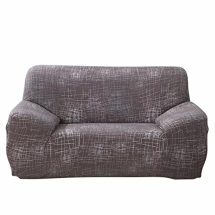 jianyana Stretch Couch Cover, Polyester Spandex Printed Elastic Couch Sofa Slipcovers 1/2/3/4 Seater Furniture Protector Covers Non Slip Cover fo