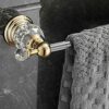 HIGOH Towel Racks, Towel Rail for Bathroom,Crystalen Single Rod Hand Towel Holder,Bathroom Transparent Light Wind Towel Rod,Bathroom Shelf Free o