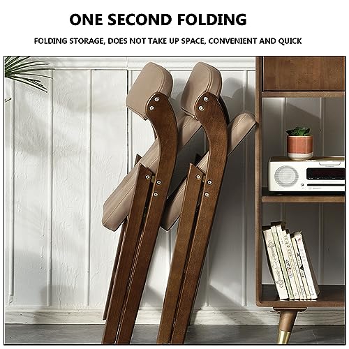 Solid Wood Stools, Kitchen Stools with Soft Cushion Counter Height Barstools with Vintage Farm Wooden Base for Kitchen Dining Cafe