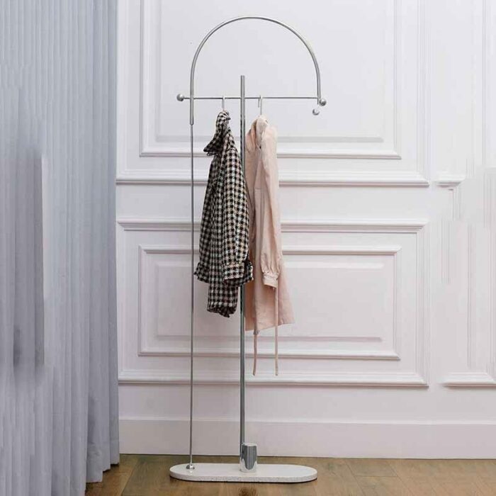 N/A Standing Hanger Garment Floor Coat Rack Clothing Entrance Hall Foot Coat Rack Jackets Metal Furniture (Color : D, Size : 56 * 24 * 175cm)