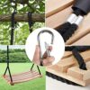 Wood Tree Swing Adult Children Hanging Beech Tree Rope Garden Swings Seat Chair for Indoor Outdoor with Adjustable Rope (20''x10'')