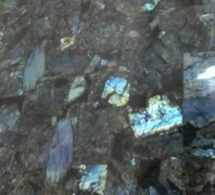 60 x 60 Inches Labradorite Stone Square Shape Dining Table Top Resin Art with Shiny Gemstone Kitchen and Bathroom Counter Slab