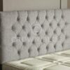 CROWNBEDSUK CHESTERFIELD DIAMANTE BUTTON HEADBOARD IN 2ft5,3ft,4ft,4ft6,5ft,6ft !!!!NEW!!!! (CREAM, 3FT (SINGLE) PLAIN BUTTON)