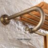 HIGOH Towel Racks, Bathroom Towel Rack Wall Mounted Towel Holder,Antique Bath Towel Rack,Copper Towel Holder,European Retro Toilet Rack,Bathroom