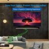 Soundbar Mount Kit for Sonos Playbar TV Mount, Adjustable Mounting Bracket for Sonos Playbar Mount Bracket Sound Bar Mount Under TV or Above TV