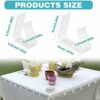 24Pcs Table Cloth Holder Clips, Plastic Picnic Table Clips for Tablecloth, 2Size Tablecloth Clips for Outdoor Picnic Tables, Table Skirt Clip Tab