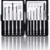 11Pcs Mini Screwdriver Set, Precision Screwdrivers with Mini Pocket Size Carrying Case, Perfect for Glasses, Watches