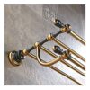 HIGOH Towel Racks, Bathroom Towel Rack Wall Mounted Towel Holder,Antique Bronze Double Towel Racks,Bathroom Shelves Ceramic Accessories Towel Bar