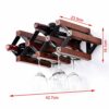 AVFORA HUANGXING - Wall Mount Wine Rack,Folded Solid Wood Wine Bottle & Goblet Rack,Fashion And Practical Wall Mounted Decorations Living Room/Ba