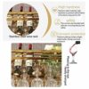 Inverted Ceiling Wine Bottle Holder Stainless Steel Metal Household Goblet Holder Simple Storage Living Room Display Glass Wine Cup Holder Bar Fl