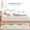 SZsuilong Small Double Mattress 120 x 190 x 26cm, 4FT Memory Foam Sprung Mattress, 10.2 Inch Hybrid Mattress with Comfortable Foam and Pocket Spr