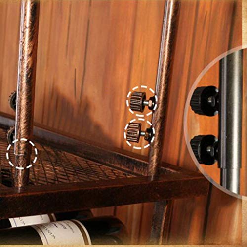 EYLINK Wine Racks,Wine Lovers/Wall Wine Rack/Glasses Stemware Hanger Shelf/Wine Glass Rack/Hanging Bottle Holder/Ceiling Decoration Shelf for Bar