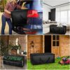wsryx 2 Pack Outdoor Garden Furniture Cushions Waterproof Storage Bag, 600D Oxford Fabric Extra Large Patio Storage Box for Cushions, Bench, Pill
