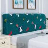 Zoey's store Nordic Style Stretch Back Cover for Headboards - Curved Leather Wood Protector Cover - 5ft x 2.6ft