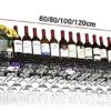 SUCHETA Hanging Wine Rack with Glass Holder and Shelf, Retro Wall-Mounted Wine Rack, Ceiling Wine Rack, Champagne Glass Storage Cabinet, Can Be U
