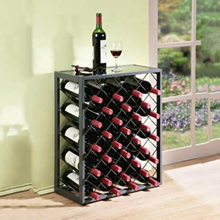 PIBM Fashion Creative 23 Bottles Wood Wine Rack Bar Bottles Holder Storage Organizers Modern Wine Display Shelves Home Decor J111