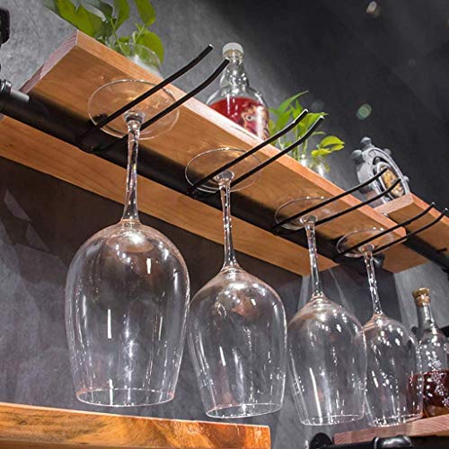 ZYZMH Wall Decoration Wine Rack, Home Wall Wine Rack, Vintage Industrial Wall Iron Wine Rack