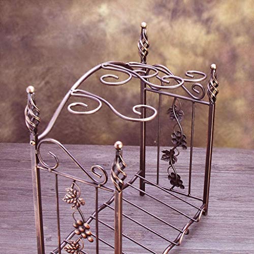 SCKTFS Home Living Room Wine Rack, Wine Goblet Upside Down Glass Holder European Retro Bottle Holder