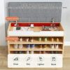 Wooden Shoe Storage Bench With Drawer,Modern Shoe Cabinet With Door,Entryway Shoe Bench With Padded Seat Cubby,D Walnut,80X24X50Cm(31X9X20Inch)