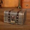 Wooden Treasure Chest Treasure Chest Vintage Wooden Treasure Chest Money Box Vintage Wooden Box Gift Box with Lid Vintage Wooden Treasure Chest f