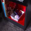 X-Rocker Carbon-Tek Gaming Bedside Table Unit with Built-in Wireless Charging and Ambient RGB Lighting, Gaming Bedroom Furniture Single Side Cabi