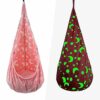 ZAIXIA Kids Pod Swing Seat, Sensory Swing Chair with PVC Inflatable Cushion, Hanging Hammock Chair for Indoor and Outdoor Use, Pink