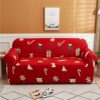 Verve Jelly Sofa Covers Stretch Fabric Settee Cover Furniture Protector for Sofa,3 Seater Sofa Slipcover Polyester Spandex for Living Room,Christ