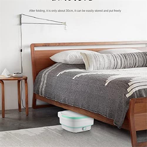 XYZMDJ Folding Washing Machine Portable Underwear Washing Mini Dehydrated Dewatering Washer (Color : Blue, Size : 36cm)