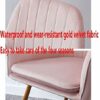 dining chair Kitchen Dining Room Furniture Chairs Dining Chairs Set Of 4 Soft Gold Velvet Cloth Kitchen Chair Adjustable Antislip Metal Legs Mode