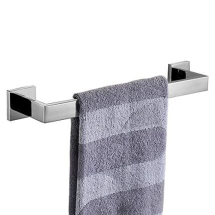 Hallyware Single Towel Bar SUS 304 Stainless Steel 40 cm/16 inches Towel Rails Rack for Kitchen and Bathroom Wall Mounted ,Mirror Polished