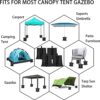 yeesport 4pcs Weight Bags for Gazebo (Max Hold 100lb), Canopy Tent Weight Sandbags, Heavy Duty Weighted Feet Bags for Instant Leg Canopy Tents, I