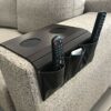 Sofa Arm Tray Table. Remote Control and Cellphone Organizer Holder, Arm Rest Organizer, Arm Rest Table With Pockets