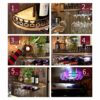 Stylish Simplicity Down Vintage Wine Rack Iron Simple Style Multi-Function Display Household Wine Glass Holder Restaurant Kitchen Bar Floating Wi
