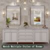 Abelockand Black Bathroom Mirror, 24" x 36" Black Vanity Mirrors, Matte Black Framed Rectangle Mirrors for Wall, Wall Mounted for Bedroom Entrywa