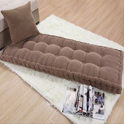 ASDF Garden Furniture Pad, Outdoor/indoor Water Thicken 2 Seater Bench And Patio Furniture Pad Cushion 55x165cm brown-6